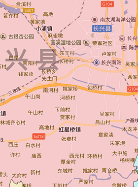 湖州市地图1.15m折叠家用高清办公室会议室书房新款墙贴装饰画