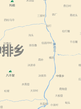 兰坪白族普米族自治县地图1.15m怒江傈僳族自治州新款折叠版贴图