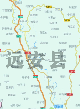 宜昌市地图1.15m新款高清折叠版家用办公室书房装饰画墙贴现货