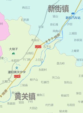 灌阳县地图1.15m桂林市新款折叠版初中小学生成人书房装饰画现货