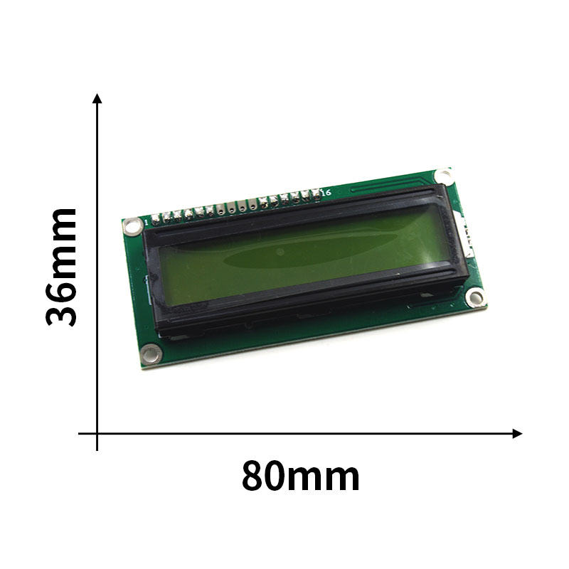 【YwRobot】适用于Arduino IIC/I2C 1602液晶模块普通黄绿屏 - 图0