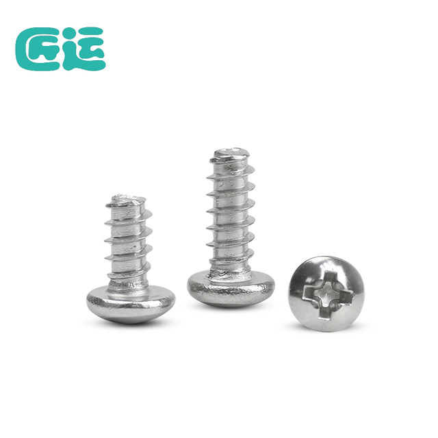 304 stainless steel cross round head self-tapping screw