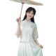 ສິ້ນຊຸດຈີນ Hanfu ໃໝ່ ແລະປັບປຸງ cheongsam ເທິງ