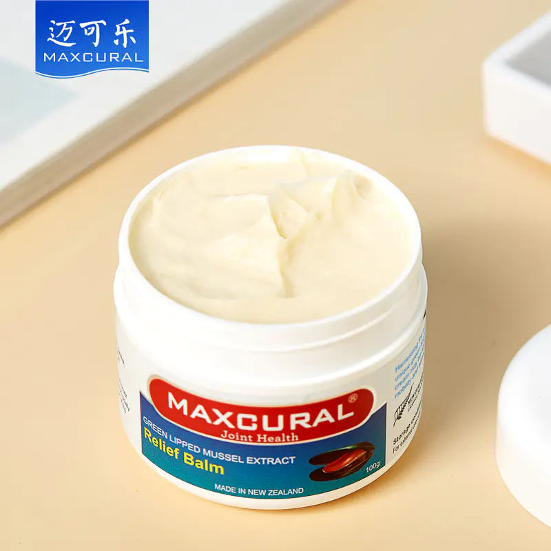 新西兰Maxcural迈可乐青口素关节膏黄金版外用涂金装绿唇贻贝75g - 图2