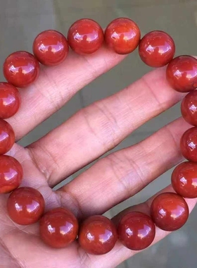 瓦西南红满肉锦红男女通用款手串珠宝饰品diy配饰精美手串项链女
