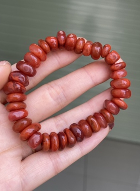 精品川料南红玛瑙藏扣手串手链男女款原创设计柔光磨砂哑光高光