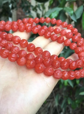 保山南红百香籽108珠多圈手链单珠多宝文玩饰品1234567890㎜手串