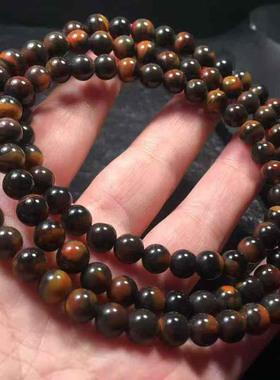 南红包浆毛衣链佛珠黄蓝皮多圈叠戴手链百搭时尚简约风格