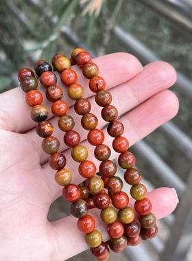 天然南红包浆料多圈手串耳钉耳坠百搭时尚锁骨链吊坠牡丹花百搭款