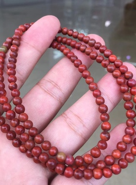天然南红包浆小米珠1234567890㎜手串链满肉满色辣椒锦牛血红包浆
