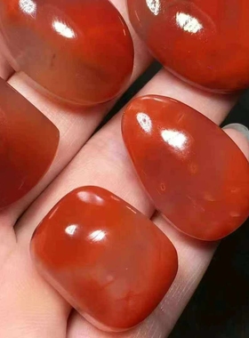 天然凉山南红玛瑙川料素坠吊坠挂件无事牌珠宝古玩收藏旧物件手串