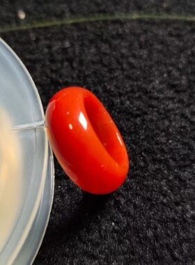 天然南红玛瑙指环男女款戒指玉质感一流内径16.3㎜精美饰品