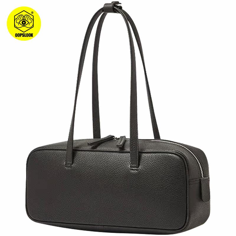 巫鹿可真牛皮法棍复古休闲枕头包包 oopslook巫鹿可女士包袋