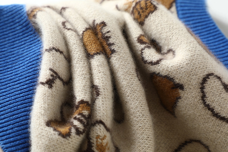 摩登花样时髦~减龄提花重磅加厚羊绒衫女圆领针织纯羊绒毛衣宽松,淘宝优惠券,粉丝福利购,淘宝优惠卷