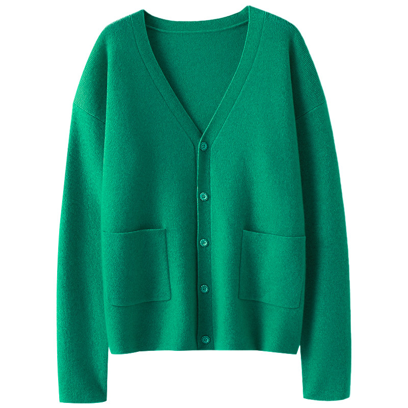 启超简约知性美！加厚羊绒开衫女V领纯羊绒毛衣针织开衫外套秋冬,淘宝优惠券,粉丝福利购,淘宝优惠卷