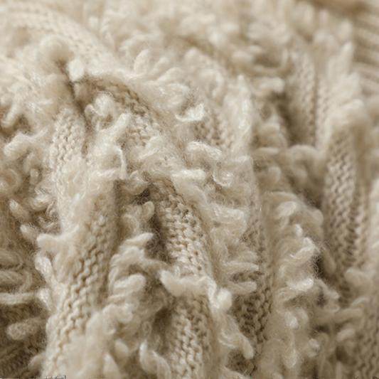 米兰秀场款！重磅加厚100%纯山羊绒衫女连帽纯羊绒毛衣针织帽衫冬 - 图0