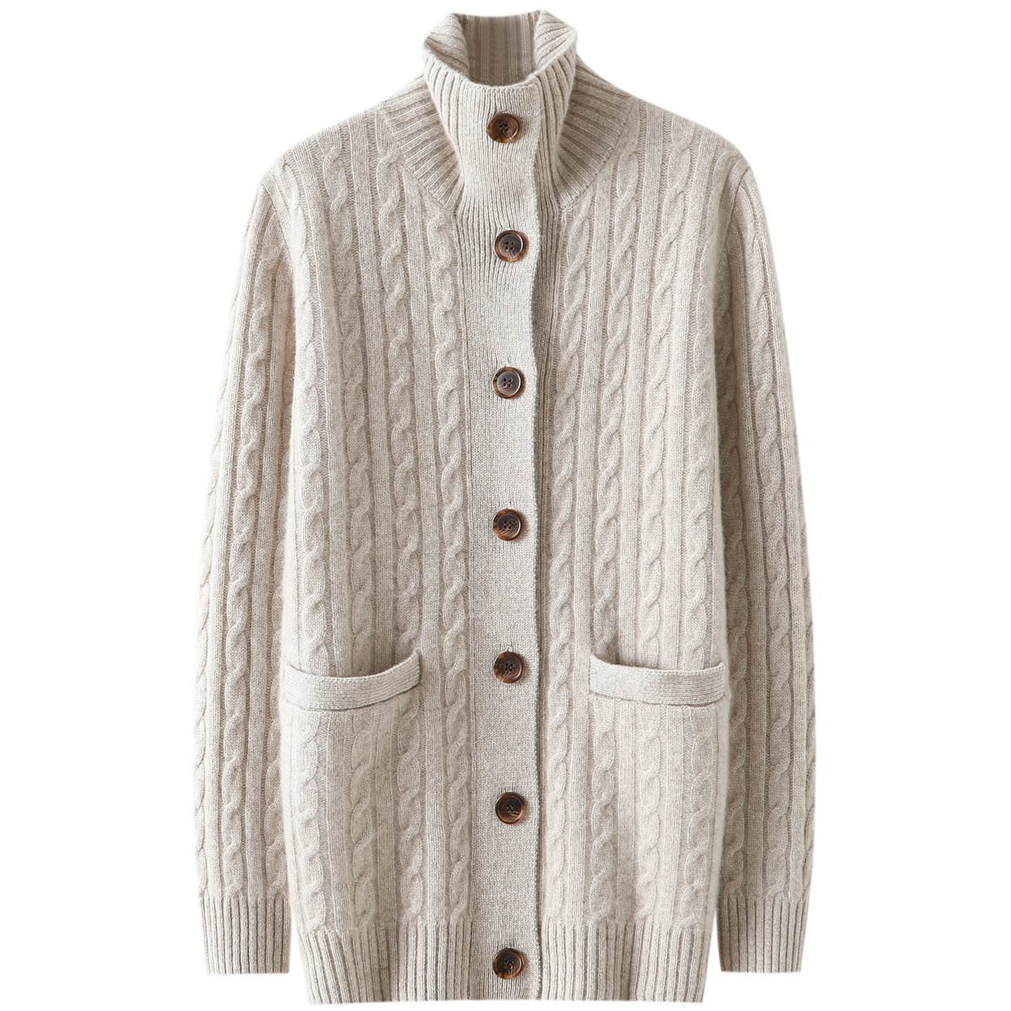 美到心服！重磅加厚100%纯山羊绒开衫女纯羊绒毛衣针织外套秋冬,淘宝优惠券,粉丝福利购,淘宝优惠卷