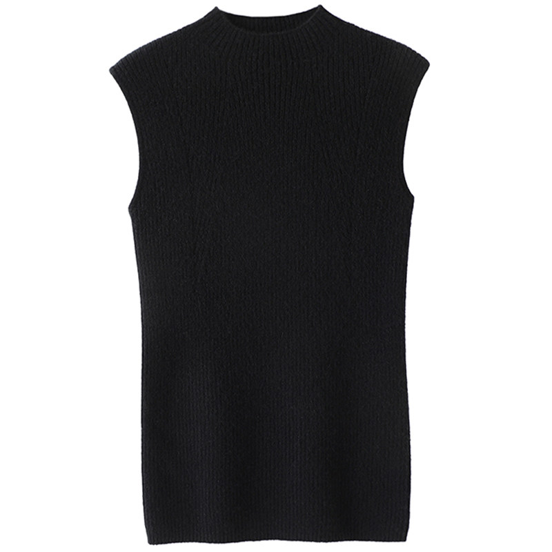 启超时髦在线~半高领100%纯山羊绒背心女毛衣坎肩内搭针织打底衫,淘宝优惠券,粉丝福利购,淘宝优惠卷