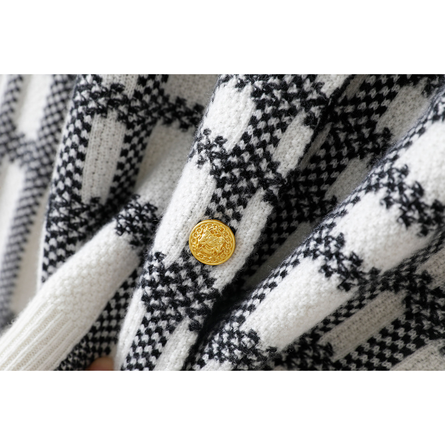 气场全开！加厚100%纯山羊绒衫开衫女圆领纯羊绒毛衣针织外套秋冬,淘宝优惠券,粉丝福利购,淘宝优惠卷