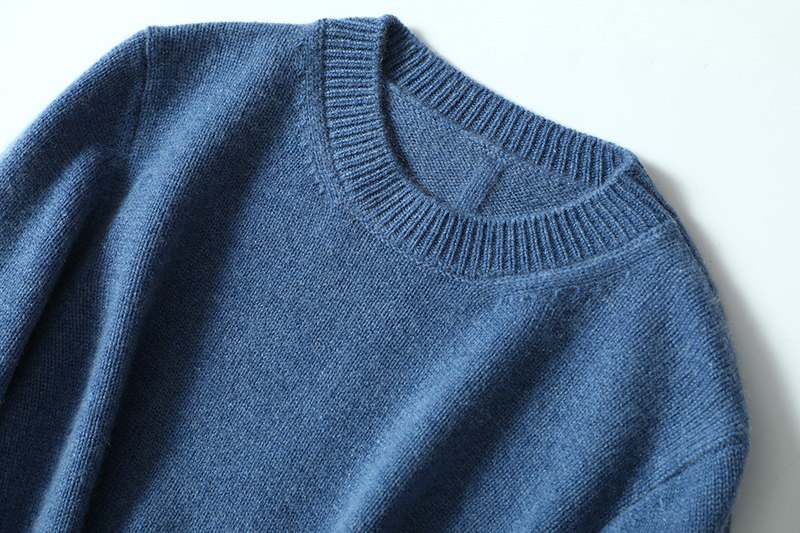 倾城之约！气质牛仔蓝！纯羊绒毛衣女圆领套头山羊绒衫加厚新款,淘宝优惠券,粉丝福利购,淘宝优惠卷