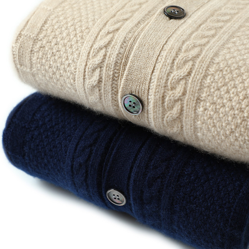 预谋邂逅！重磅加厚男士羊绒开衫圆领纯羊绒毛衣针织开衫外套男装,淘宝优惠券,粉丝福利购,淘宝优惠卷