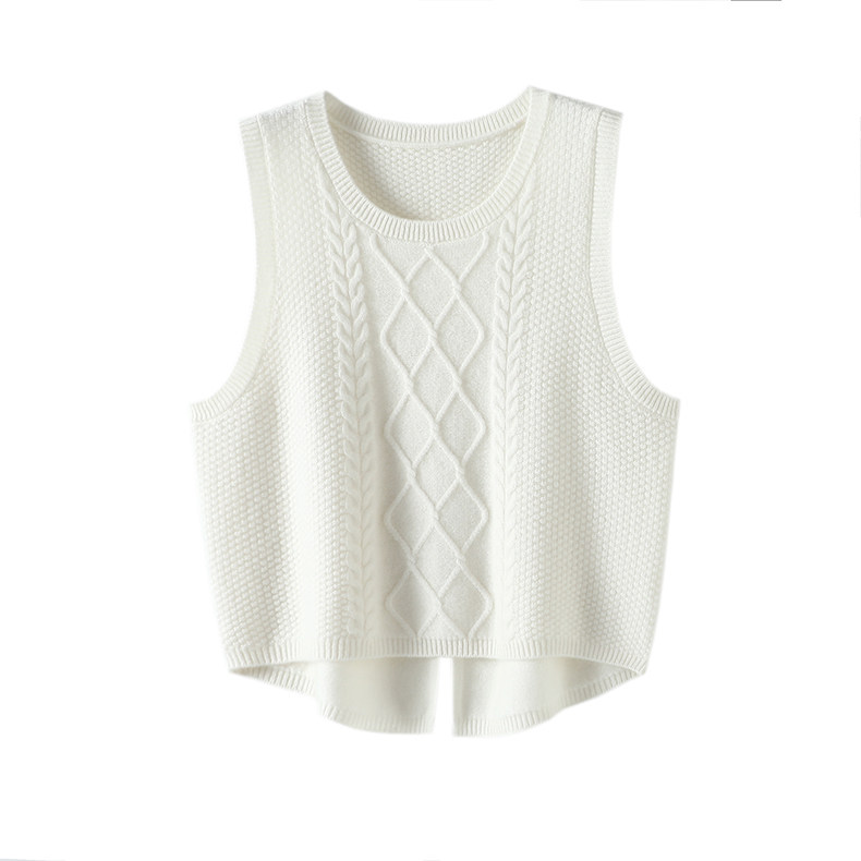 享受呼吸感！加厚100%羊绒衫女马甲后开叉纯羊绒针织打底衫秋冬,淘宝优惠券,粉丝福利购,淘宝优惠卷