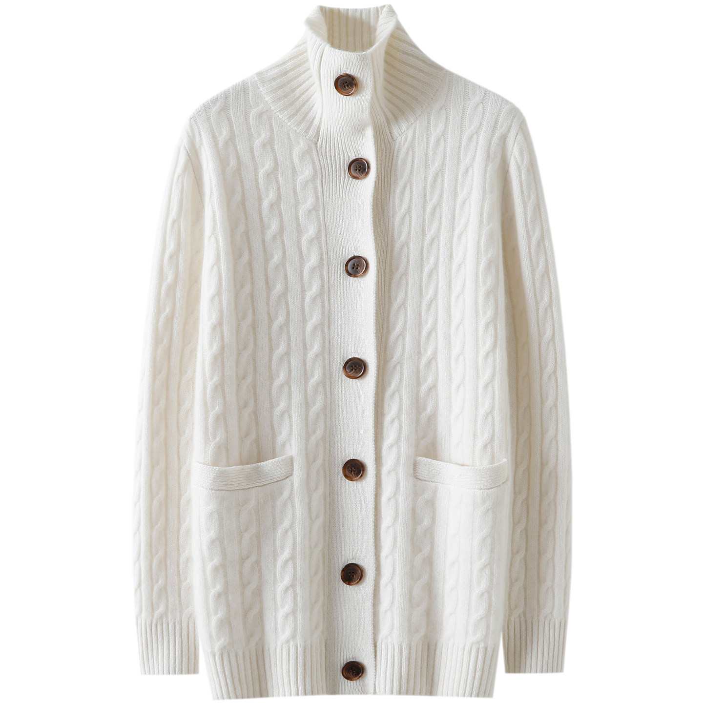 精品中精品！重磅加厚100%纯山羊绒开衫女纯羊绒毛衣针织外套秋冬,淘宝优惠券,粉丝福利购,淘宝优惠卷