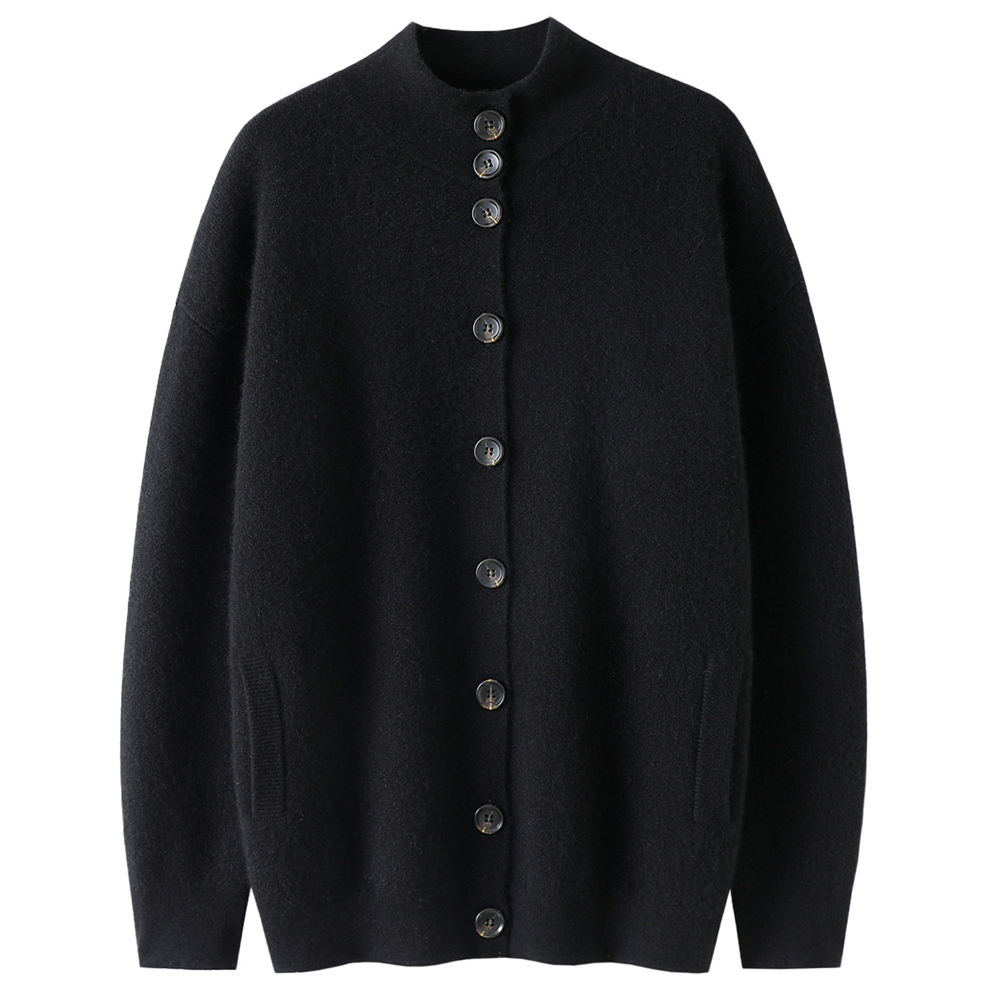 品调拉满~加厚100%山羊绒开衫女高领可翻纯羊绒毛衣针织开衫外套,淘宝优惠券,粉丝福利购,淘宝优惠卷