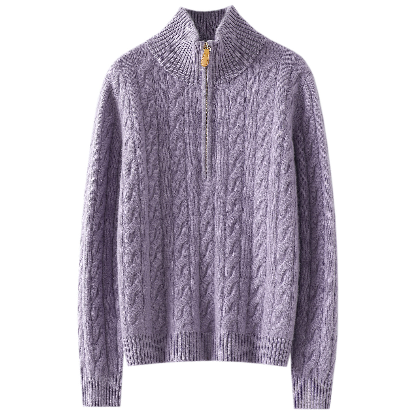 哇！重工的狠！加厚绞花100%纯山羊绒开衫女高领半开拉链毛衣秋冬,淘宝优惠券,粉丝福利购,淘宝优惠卷