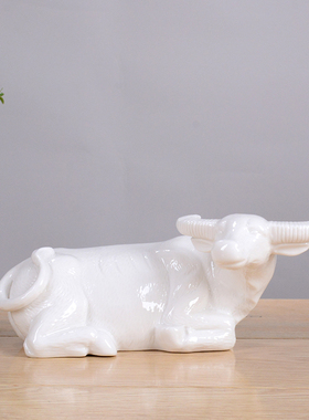 德化白瓷扭转乾坤办公室家居摆设