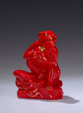 红色元宝十二生肖吉祥物装饰品