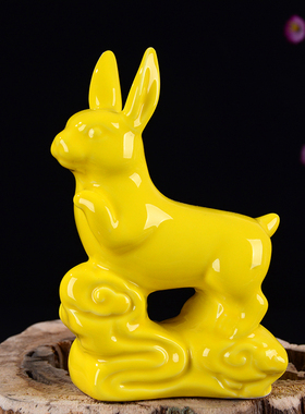 十二生肖摆件全套龙蛇陶瓷装饰品