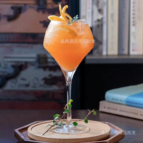 水晶玻璃红酒杯高脚杯绽放葡萄酒杯气泡酒杯特调饮料杯饮品咖啡杯 - 图3