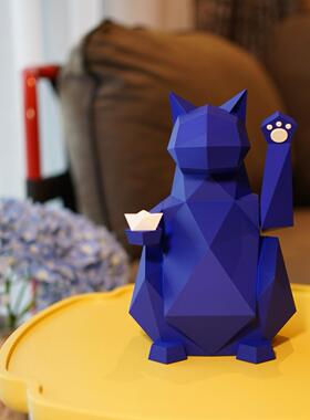 钻石原创艺术风新年礼物招财猫
