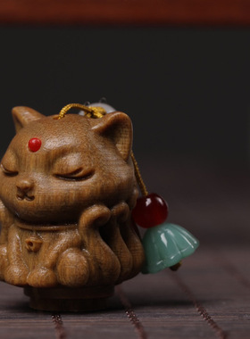 古风木绿檀木九尾狐扩香