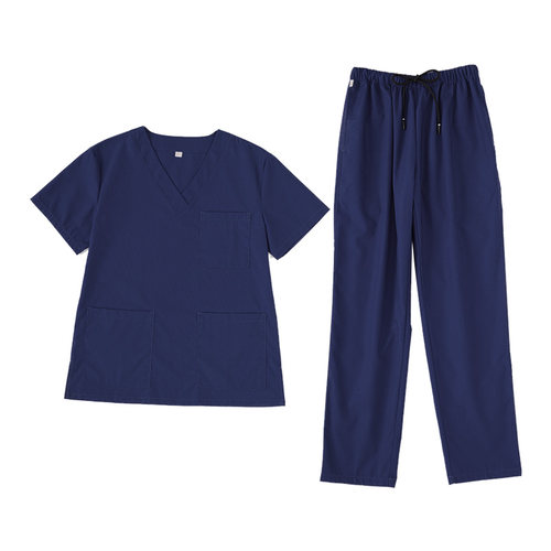 手术室外科洗手衣男女短袖刷手服手术衣口腔牙科美容医师服工作服 - 图2