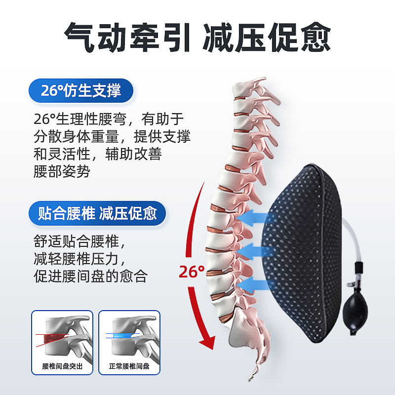 仁和医用护腰带腰间盘劳损腰椎突出腰肌腰部支撑腰围腰托男女专用 - 图2