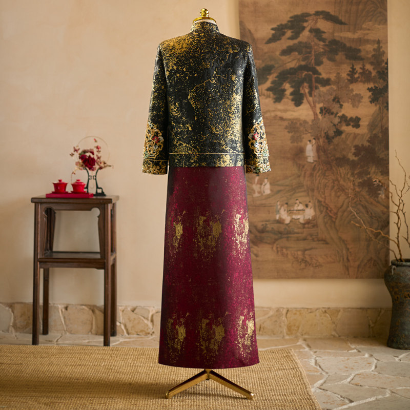 男士秀禾服2025新款高级结婚新郎黑色礼服敬酒服接亲中式婚服秀和,淘宝优惠券,粉丝福利购,淘宝优惠卷