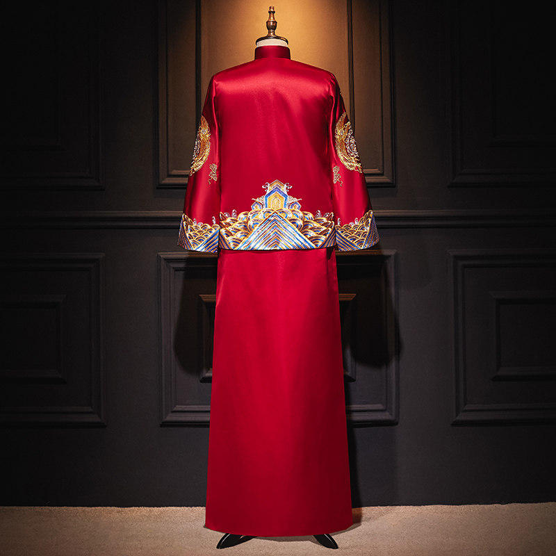 秀禾服男士2020秋季新款结婚敬酒服 依鸾唐装