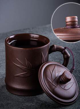 Yixing Chinese-style Purple Sand Cover Cup Master Cup Men's