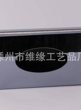Soot Glass Mirror Glass Tissue Box Mirror Glass Napkin Box