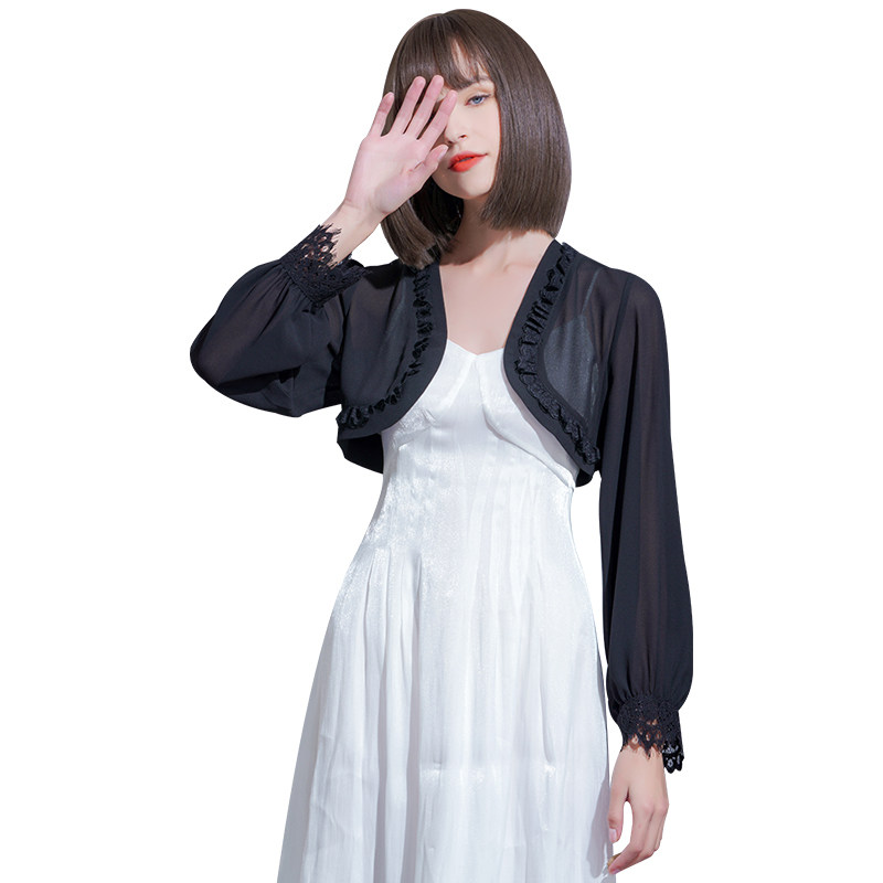 灯笼袖防晒女夏百搭薄短外套小披肩 悦吻短外套