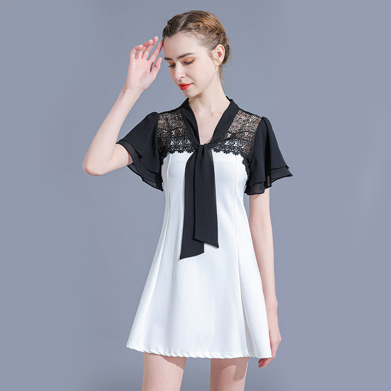 蕾丝超短款女飞飞袖开衫外搭小坎肩 悦吻短外套