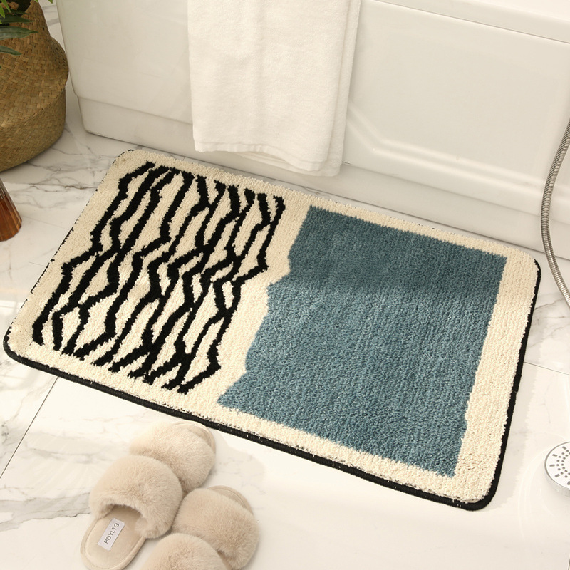 Light luxury toilet absorbent floor mat bathroom non slip ma - 图2