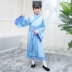 Trang phục trẻ em sách 2018 trang phục mới ba nhân vật của ngôn ngữ Trung Quốc Hanfu thiếu nhi trang phục biểu diễn - Trang phục