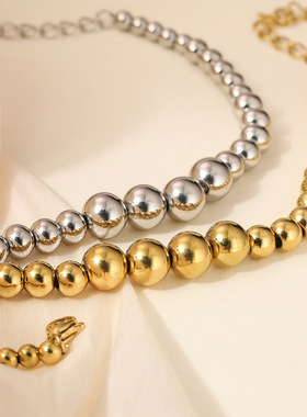 法国cherry kitty 欧美镀18k金串珠手链女ins时尚简约高级手饰