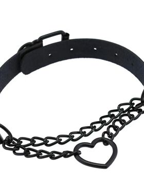 Black Choker Necklace for Women Goth Heart Necklace Chain Co
