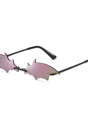 Small Cat Eye Sunglasses Women Luxury Brand Halloween Rimles