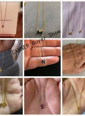 26 Letters Necklace 925 Sterling Silver Necklace For Women 2