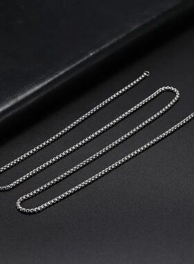 SkyrimLong Box Chain Necklace Stainless Steel Basic Punk 2-7